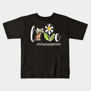 Chihuahua Mom - chihuahua Mom life Funny Mom Dog Mother's Day 2021 Kids T-Shirt